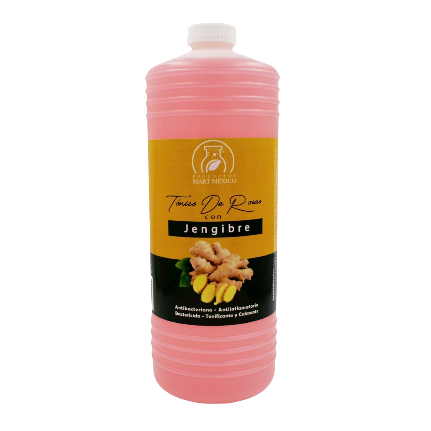Tónico Facial Hidratante De Rosas Con Jengibre 1 Litro
