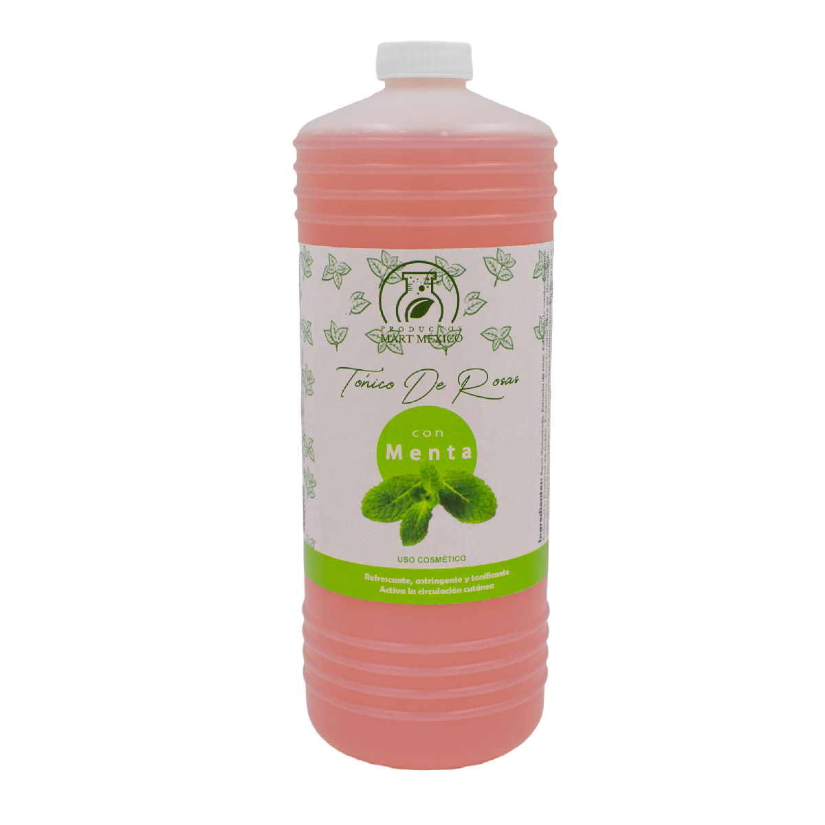 Tónico Facial Hidratante De Rosas Con Menta 1 Litro