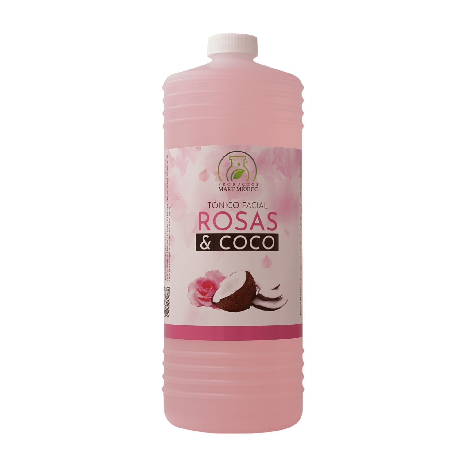 Agua De Rosas Con Coco Hidratante Facial 1 Litro