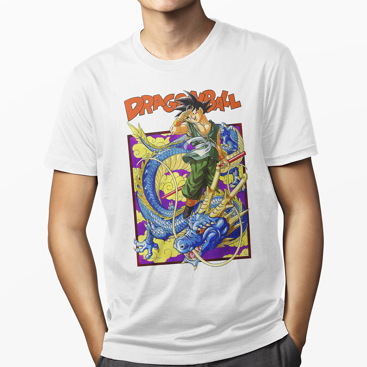 Playera Blanca Dragon Ball GT Goku para caballero