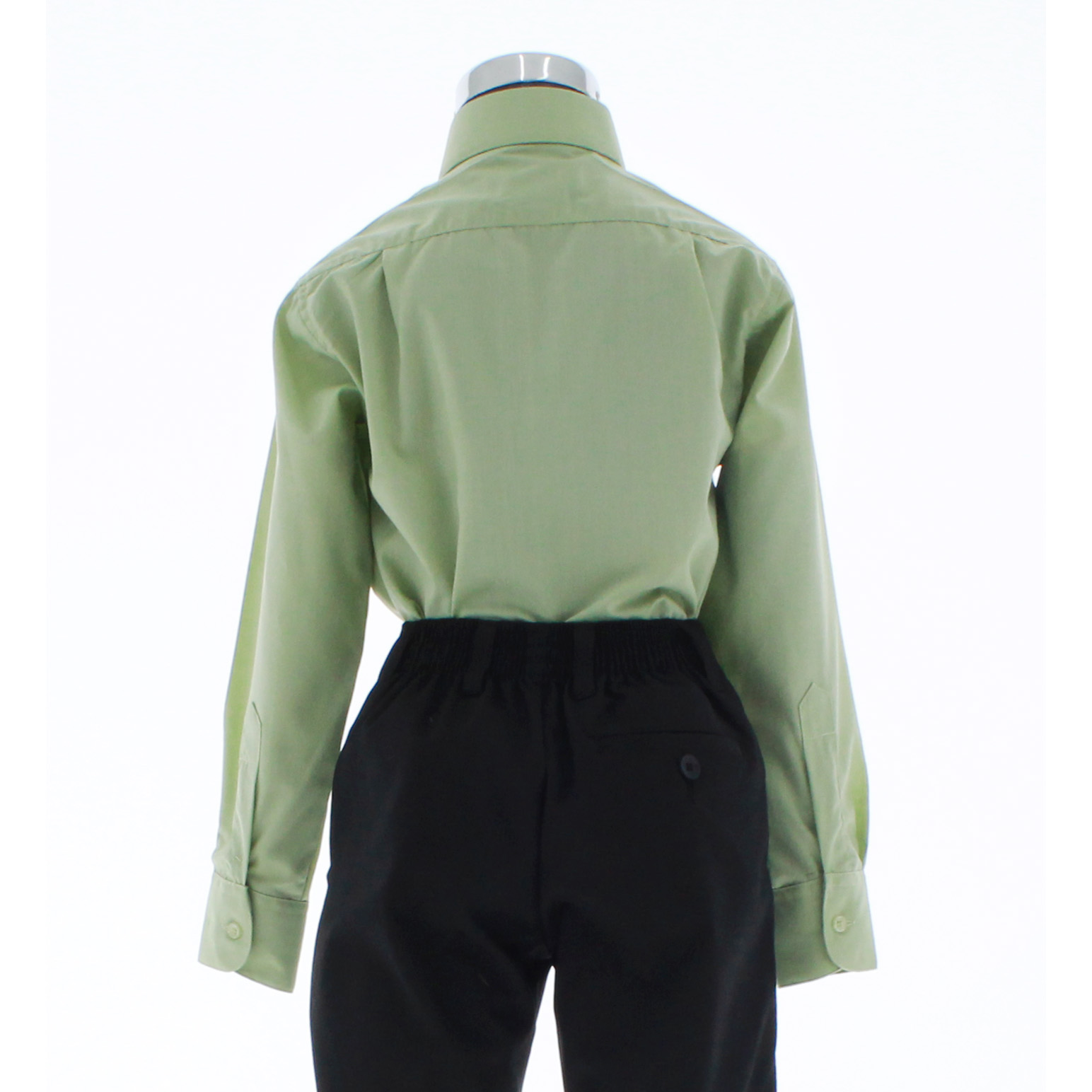 Camisa De Vestir Verde Pistache para Niño Manga Larga 3624 2-18 Años.