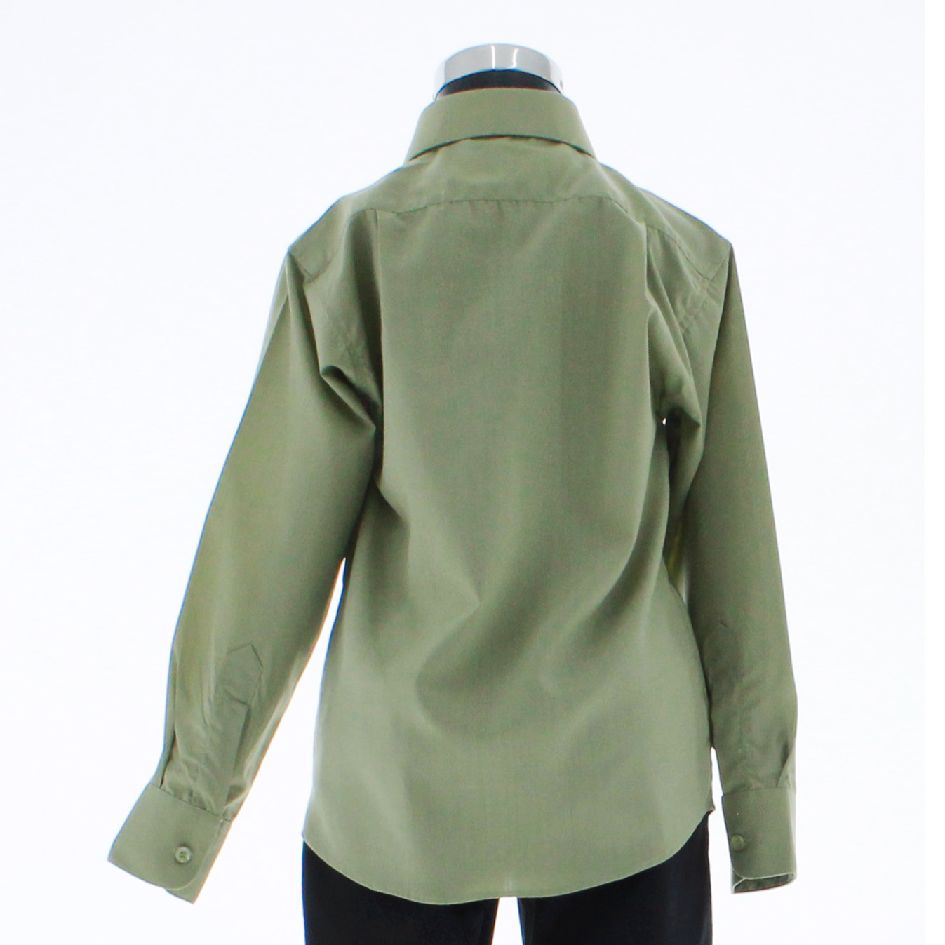 Camisa De Vestir Verde Olivo para Niño Manga Larga 3625 2-18 Años.-