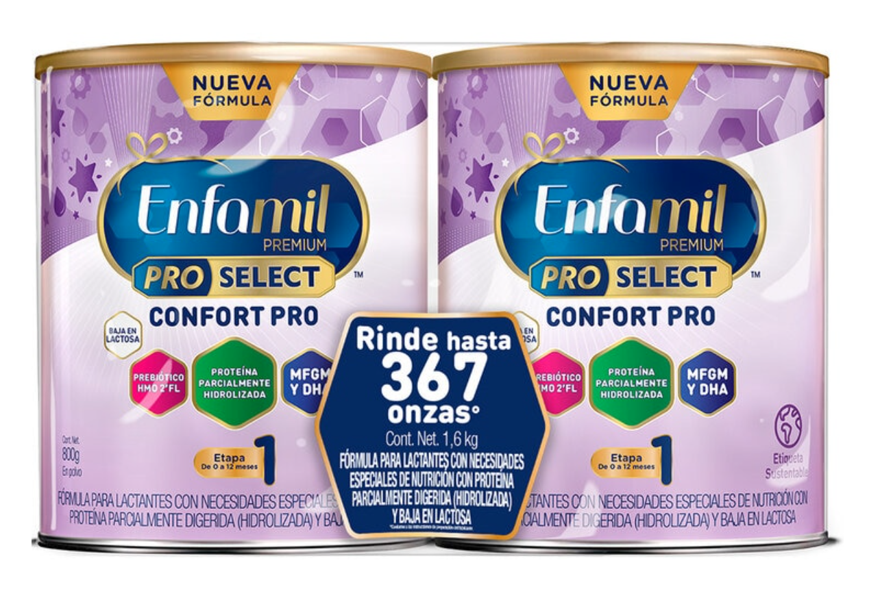 ENFAMIL PREMIUM CONFORT PRO ETAPA 1, 2 LATAS DE 800G C/U