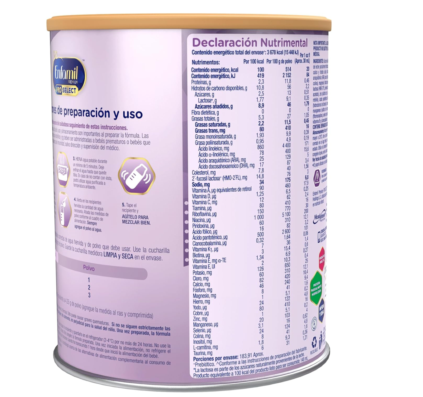 ENFAMIL PREMIUM CONFORT PRO ETAPA 1, 2 LATAS DE 800G C/U