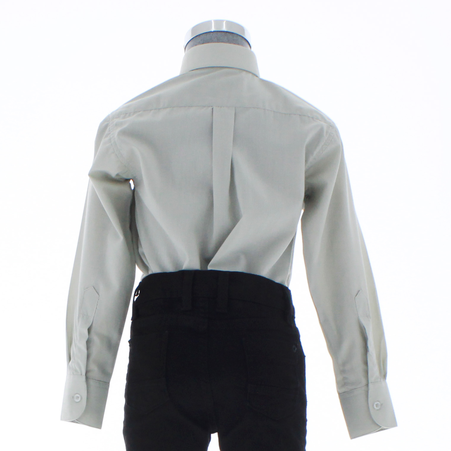 Camisa De Vestir Gris Claro para Niño Manga Larga 3626 2-18 Años..