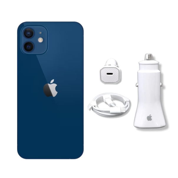 Combo Apple iPhone 12 Mini 128GB Azul Reacondicionado + Alexa Echo Dot 2 y  Funda de Regalo, Apple