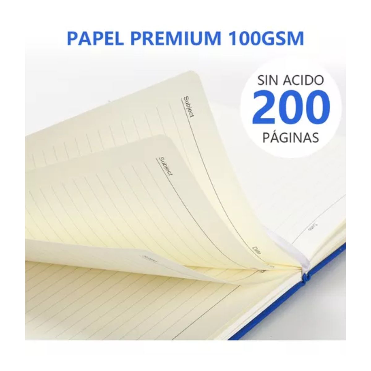 Cuaderno De Boceto Y Dibujo A5, 200 Páginas aZUL