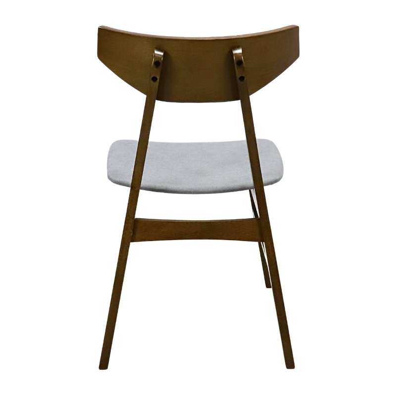 Set de 6 Silla Moderna de Madera en color Nogal para Comedor