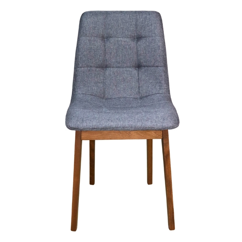 Set de 6 Sillas Armables de Madera en Lino Gris