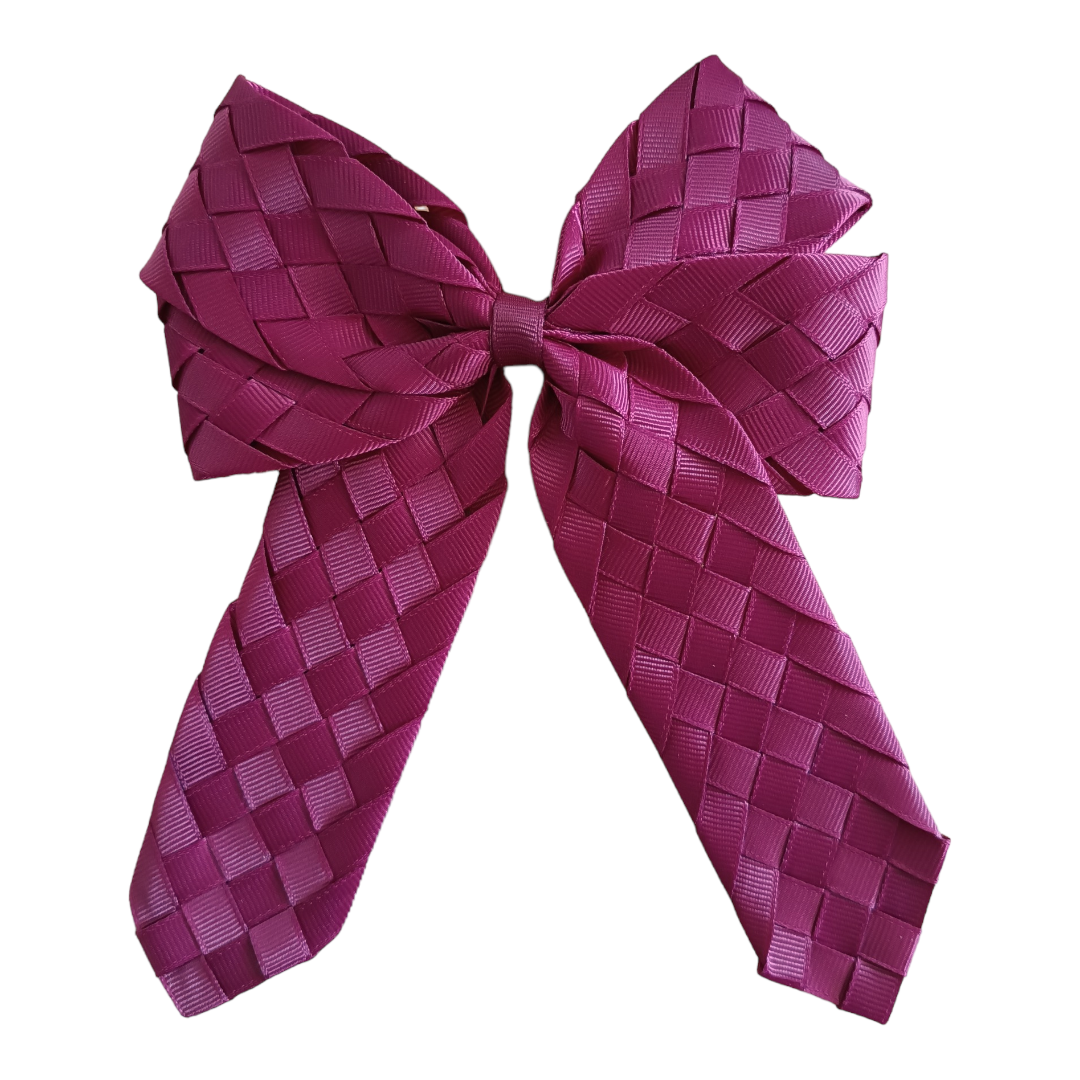 Dúo de moño trenzado, Cute as a Bug, par de moños de listones trenzados. 