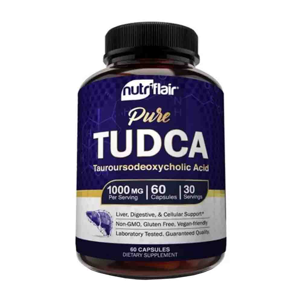 Pure Tudca 1000mg Nutriflair 60 capsulas Apoyo Toxididad Hepatico 