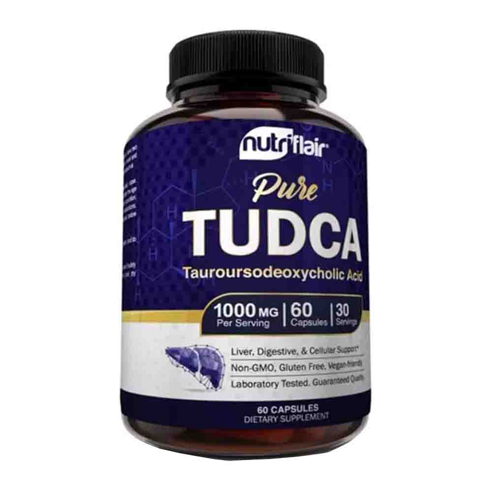 Pure Tudca 1000mg Nutriflair 60 capsulas Apoyo Toxididad Hepatico 
