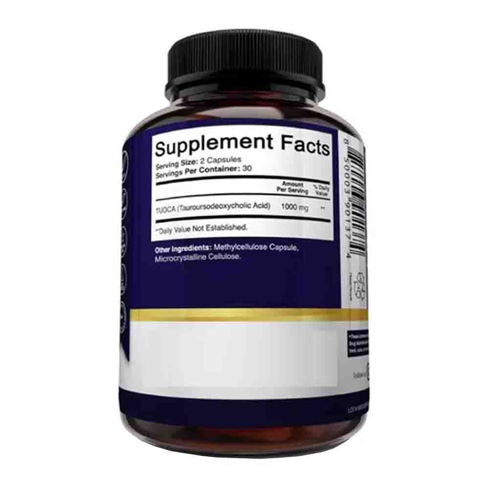 Pure Tudca 1000mg Nutriflair 60 capsulas Apoyo Toxididad Hepatico 