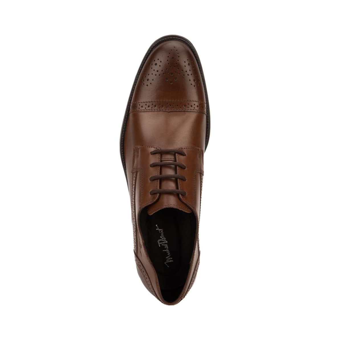 Zapatos casuales de hombre color cognac, marca Michel Domit, mod. 1091366