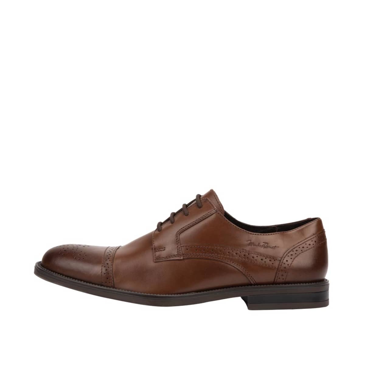 Zapatos casuales de hombre color cognac, marca Michel Domit, mod. 1091366