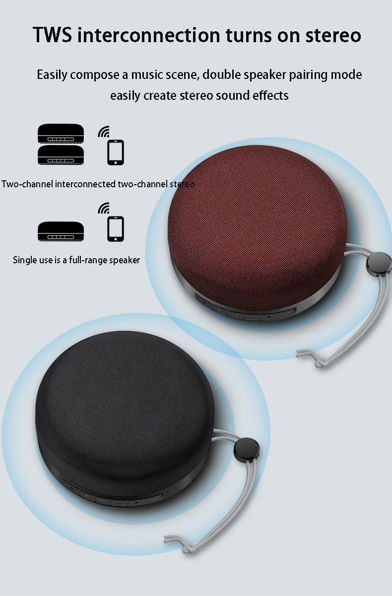 Bocina Altavoz Portátil Bluetooth Subwoofer D60 HiFi Sonido Envolvente 360 COLOR NEGRO