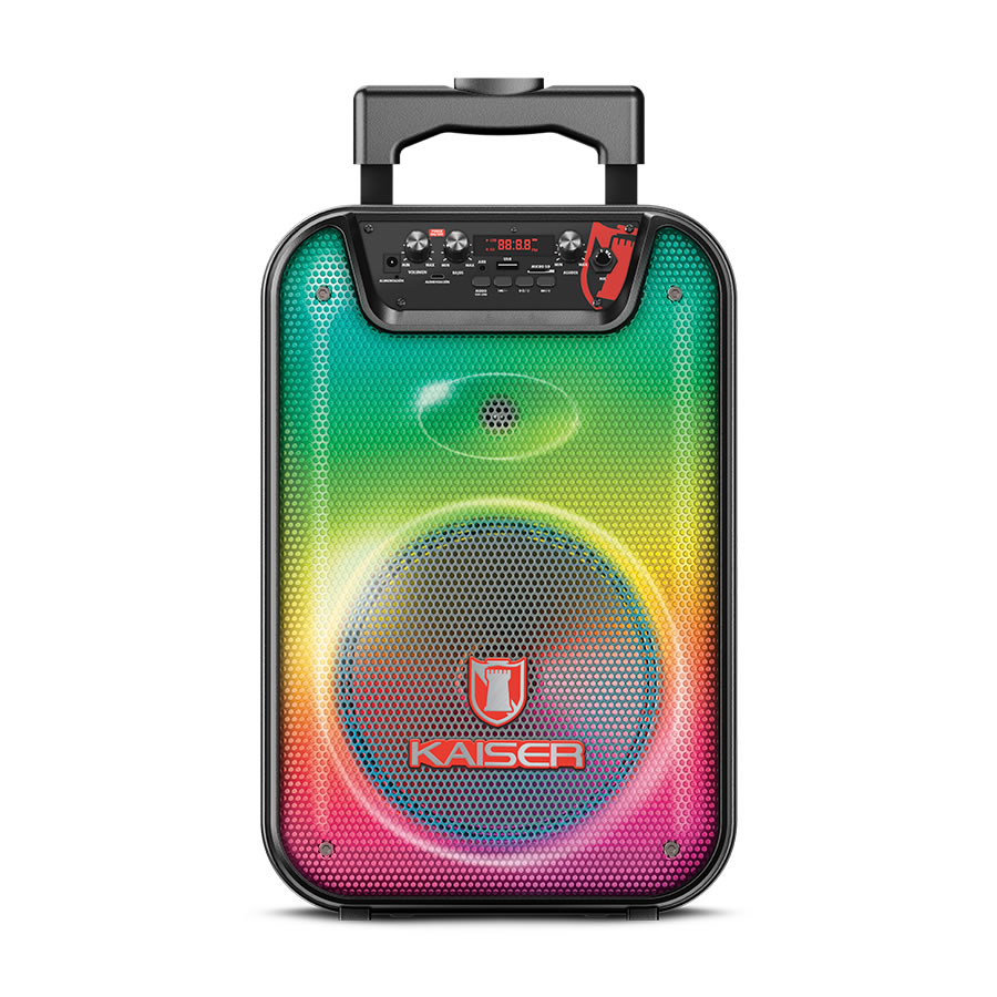 Bocina Portatil Kaiser 8 Ksw-3508 Luz Led Bluetooth Radio Usb