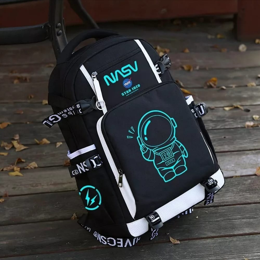 Mochila Escolar Impermeable Antirrobo Luminosa con Dibujos Animados para Niños Primarios Segundarios y Laptop De 15,6 Pulgadas.