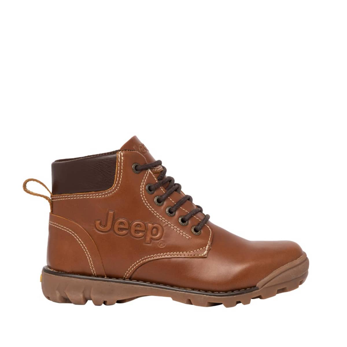 Botines Jeep color miel de montaña y senderimos para hombre, mod. 1091518