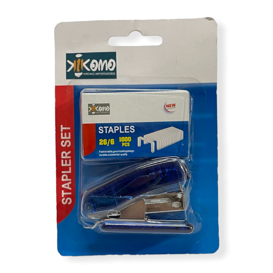 Mini Engrapadora Transparente De Colores Surtidos Con Grapas