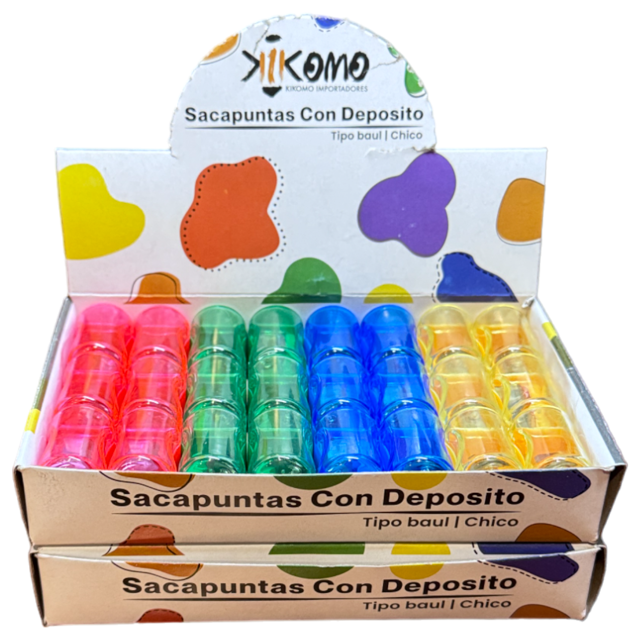 Paquete De Sacapuntas Tipo Baúl 24 Pzs