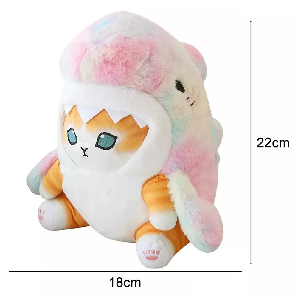 Gato Gatito Michi De Peluche Kawaii Con Disfraz Diseños 22cm