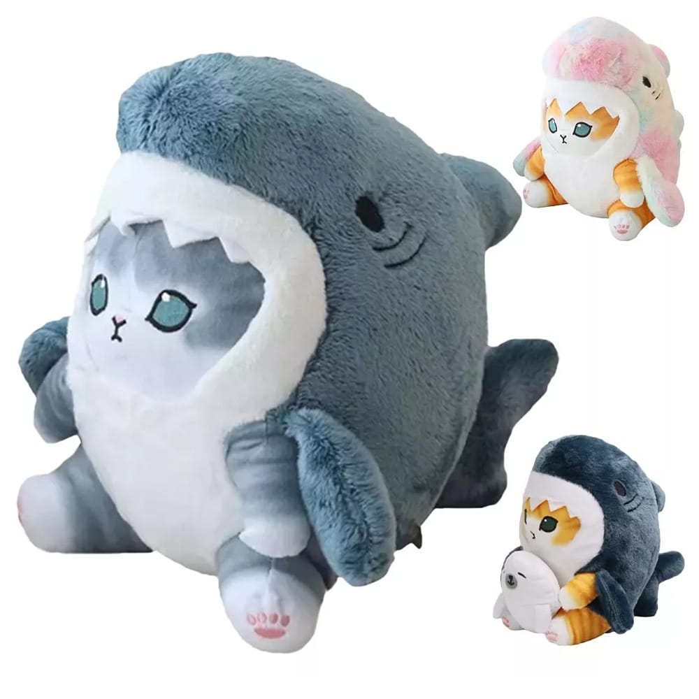 Gato Gatito Michi De Peluche Kawaii Con Disfraz Diseños 22cm