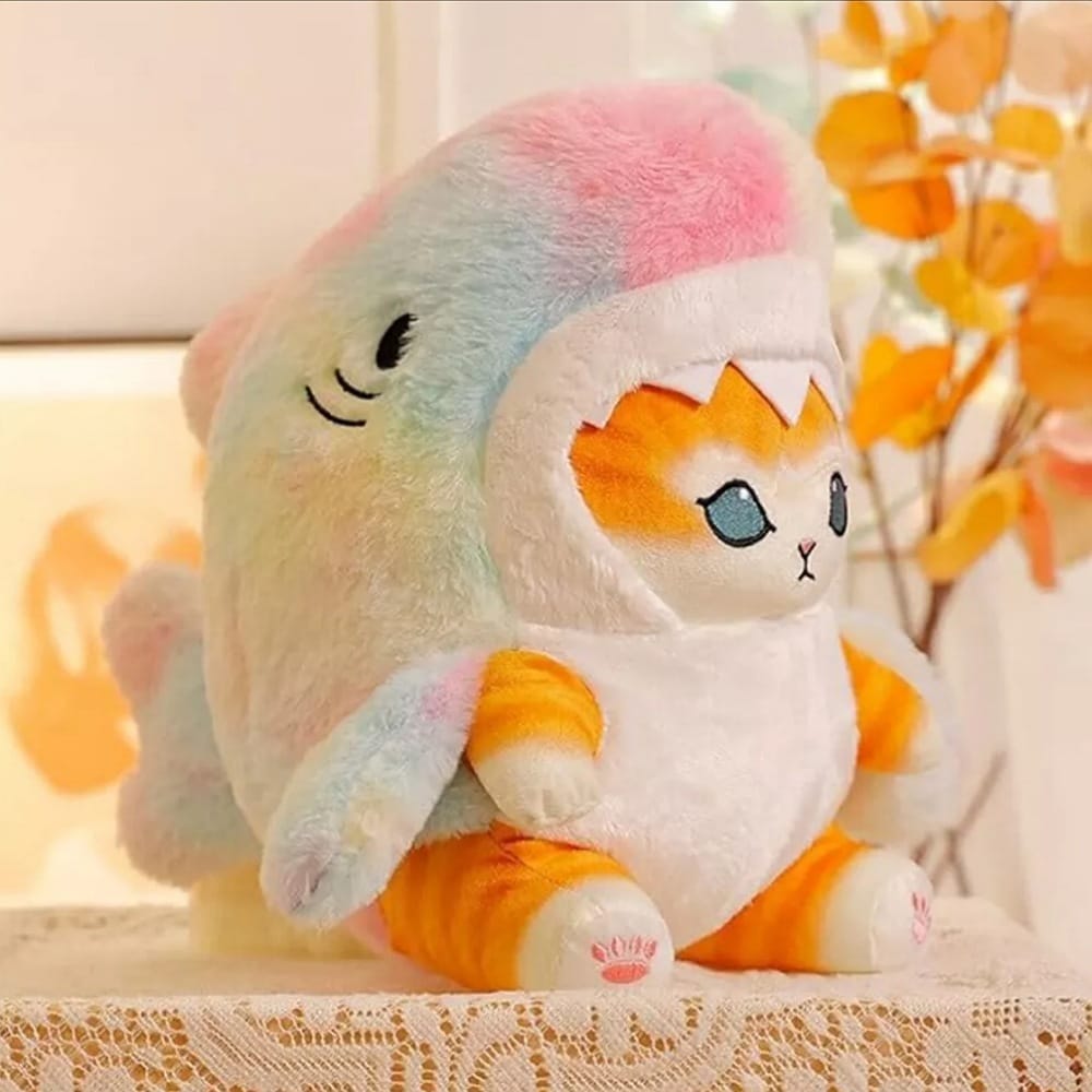 Gato Gatito Michi De Peluche Kawaii Con Disfraz Diseños 22cm