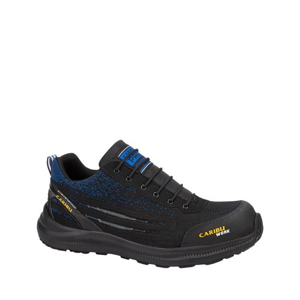 Zapatos industriales Caribu con casco de seguridad, color azul marino, mod. 1093101