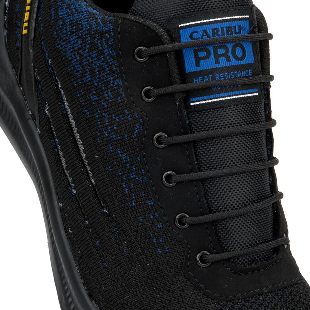 Zapatos industriales Caribu con casco de seguridad, color azul marino, mod. 1093101