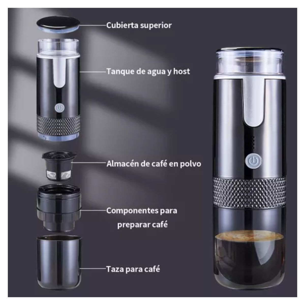 Cafetera Portátil , Máquina De Café Espresso Eléctrica Inalámbrica
