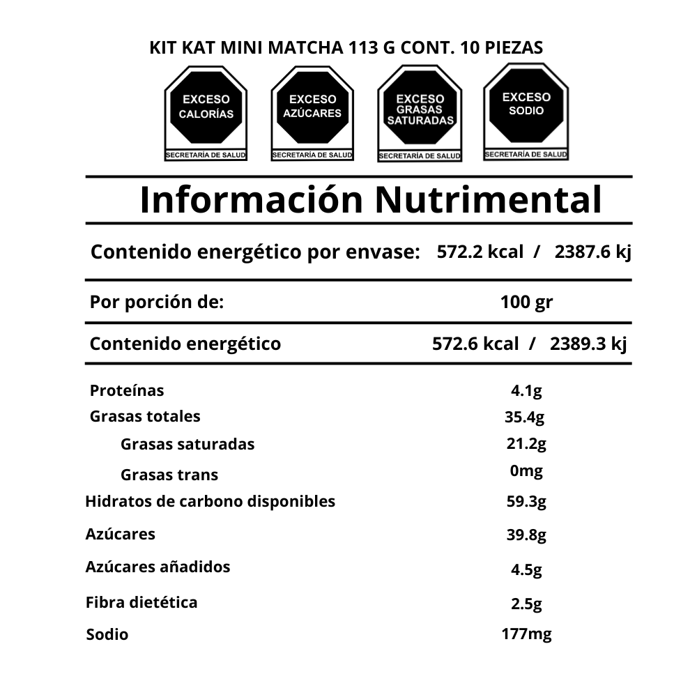 Kit Kat de matcha japonés 2 paquetes