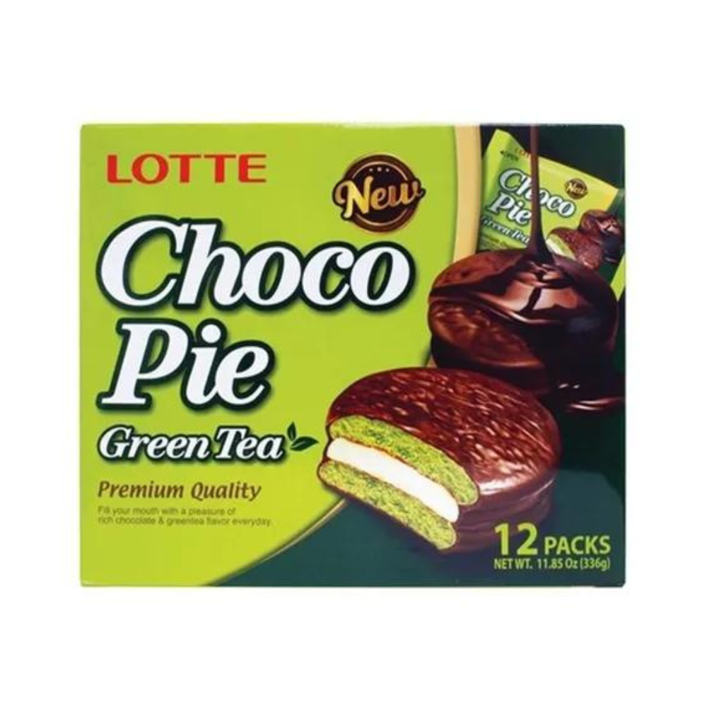 Choco pie Lotte  chocolate  y matcha