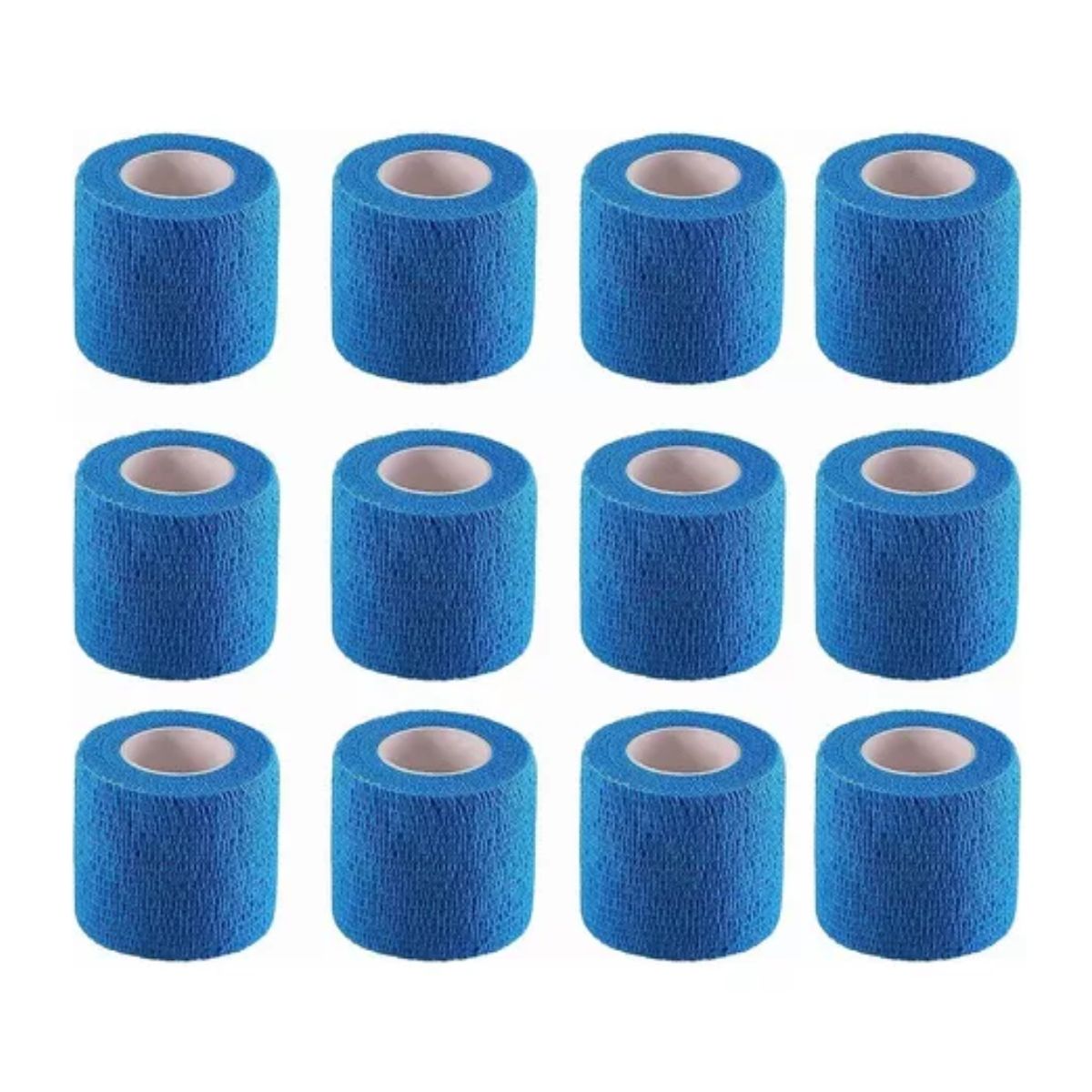 Venda Elástica Cohesiva Autoadherible De 5 Mx4.5 Cm, 12 Pzs Azul Marino