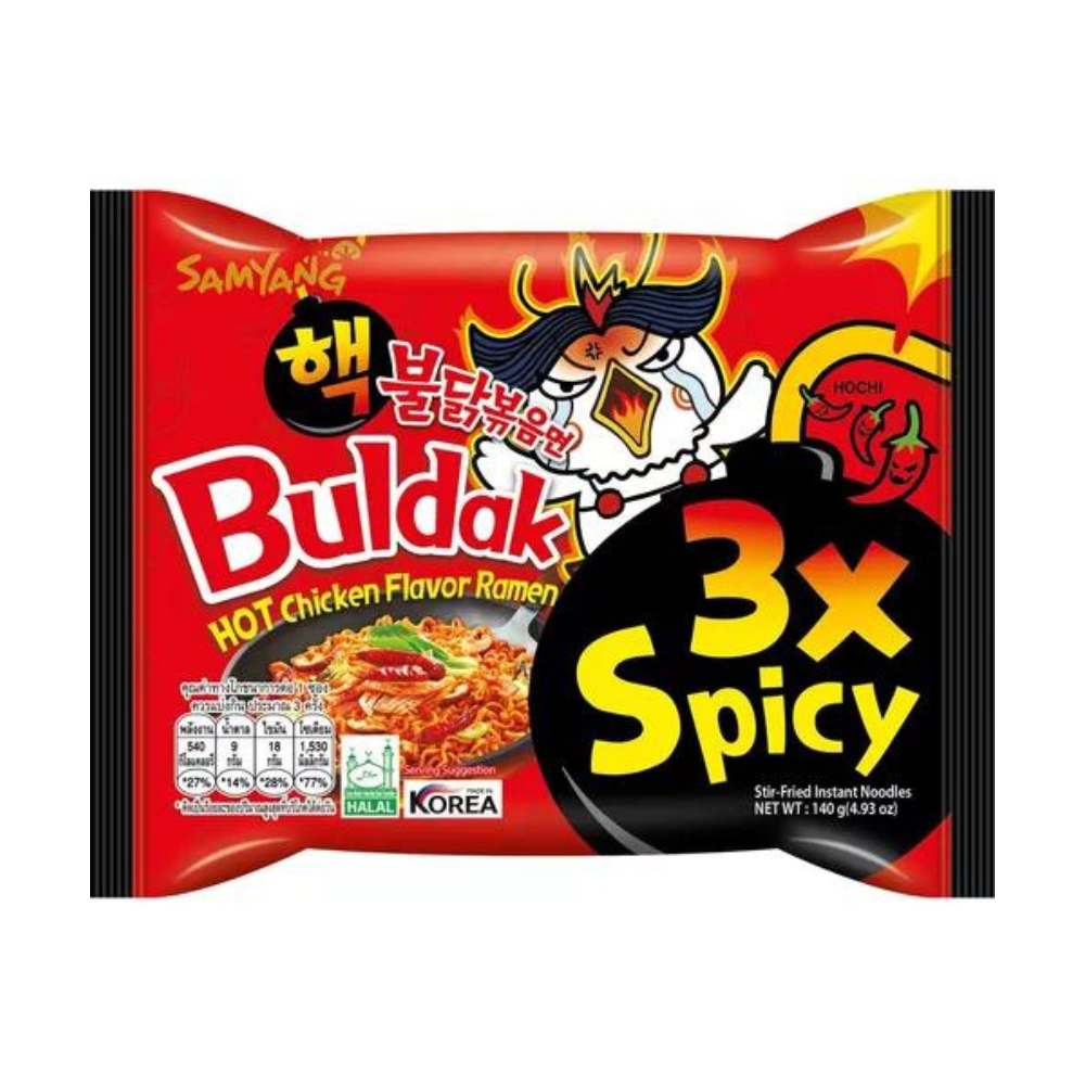 Ramen Buldak picante X3 4 piezas