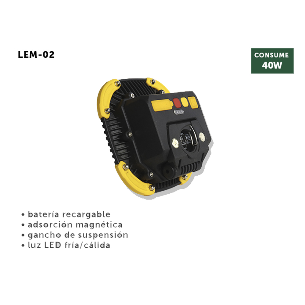 Lámpara Led de Emergencia Batería Recargable 