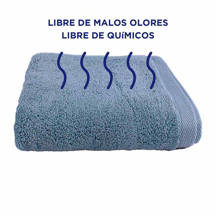 Toalla Medio Baño 6 piezas 100% Algodón 70x140