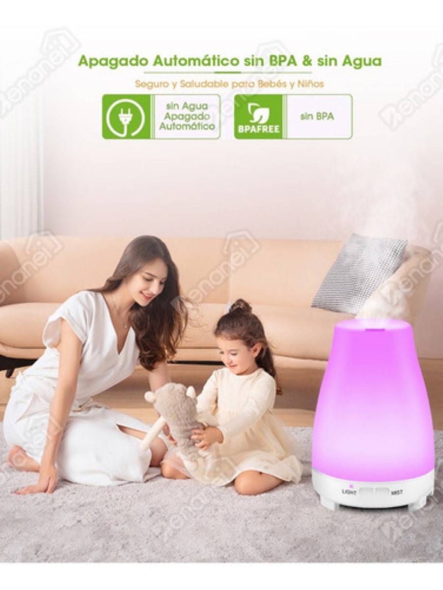 Humidificador Y Difusor De Aceites Esenciales-200 Ml  Blanco