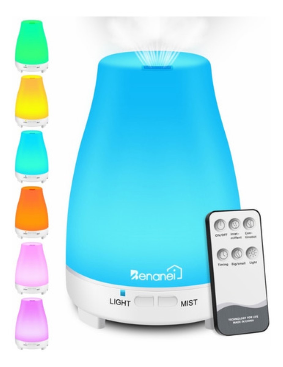 Humidificador Y Difusor De Aceites Esenciales-200 Ml  Blanco