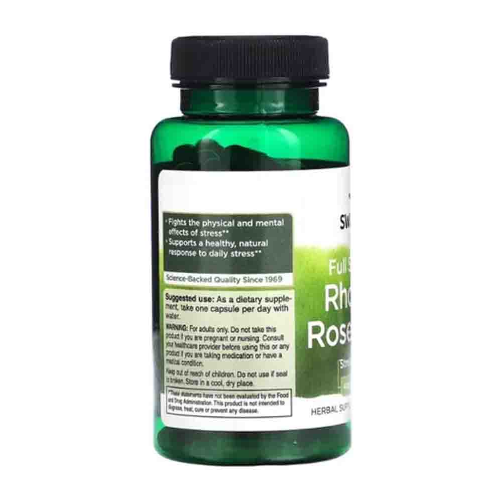 Rhodiola Rosea 400mg Swanson 100 capsulas Energia Salud Animo 