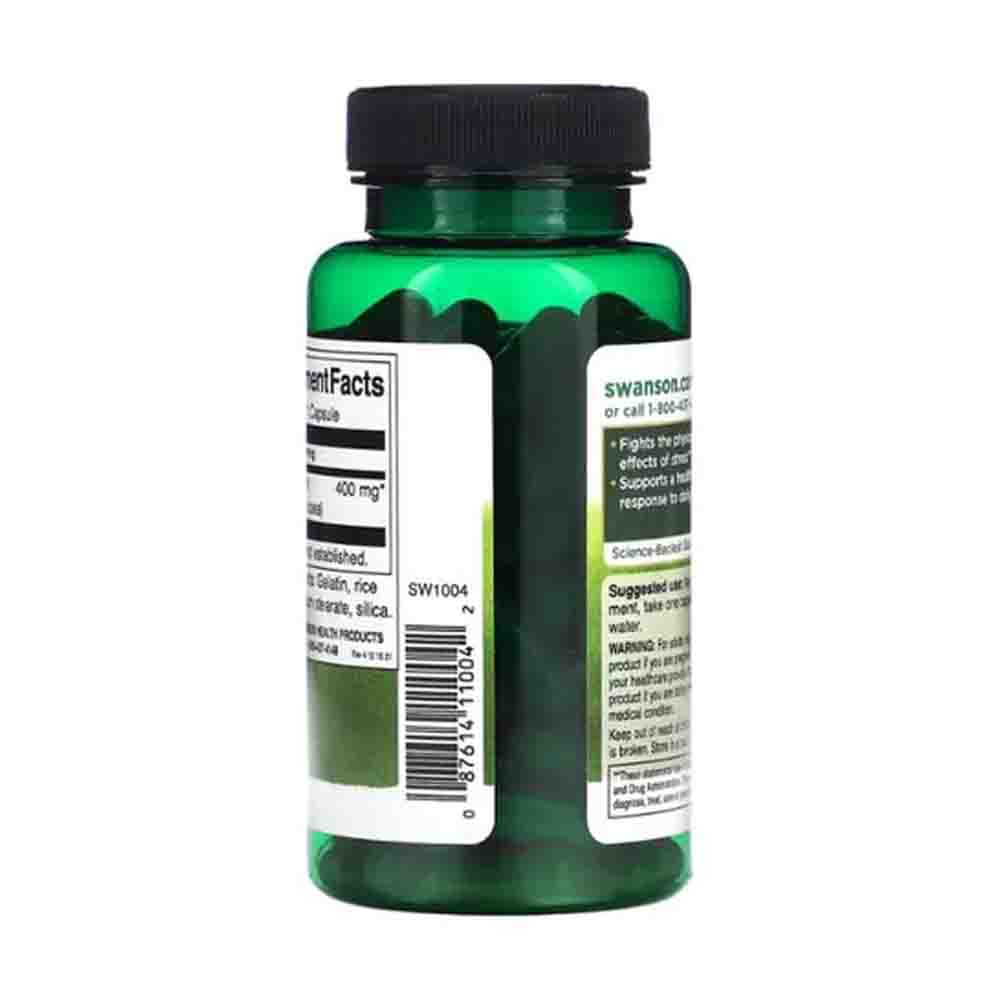 Rhodiola Rosea 400mg Swanson 100 capsulas Energia Salud Animo 