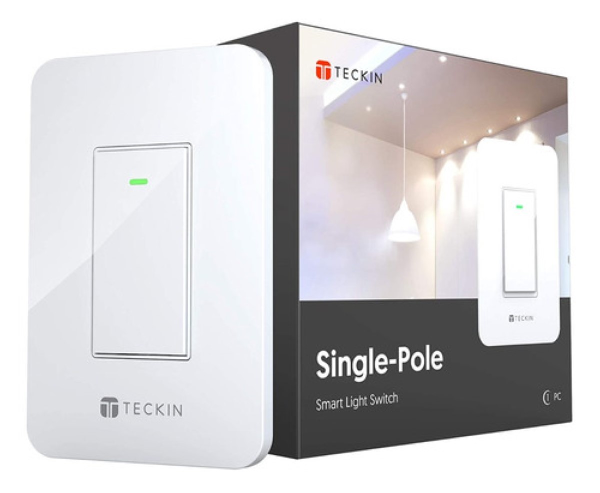 Interruptor Inteligente Wifi De Luz Pared Apagador 1 Vía 15a Blanco