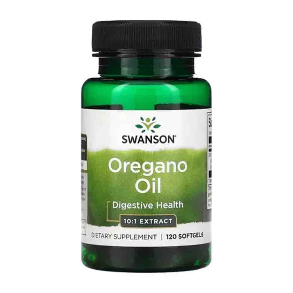 Aceite de Oregano 150mg Swanson 120 capsulas Oregano Oil Sabor Neutro