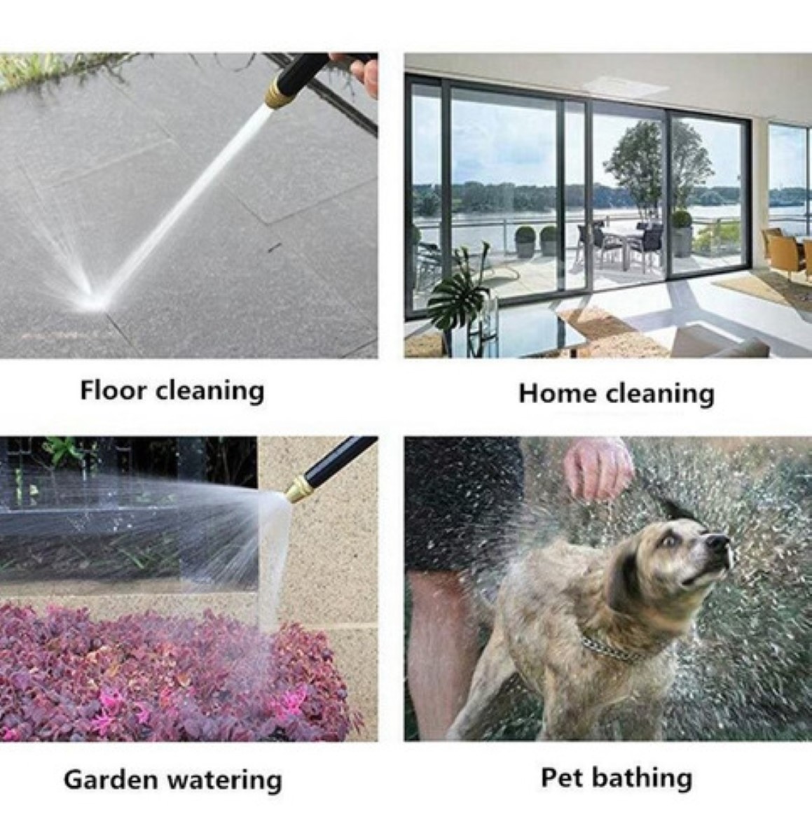 Pistola De Agua Para Lavado A Alta Presión Negro