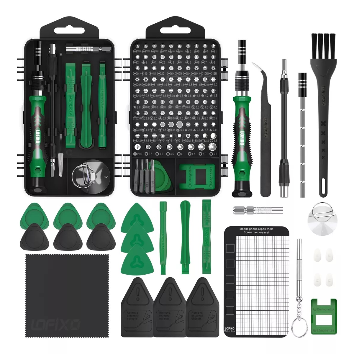 Kit Desarmador De Estrella Torx Triwing Gamer Para Celulares Verde