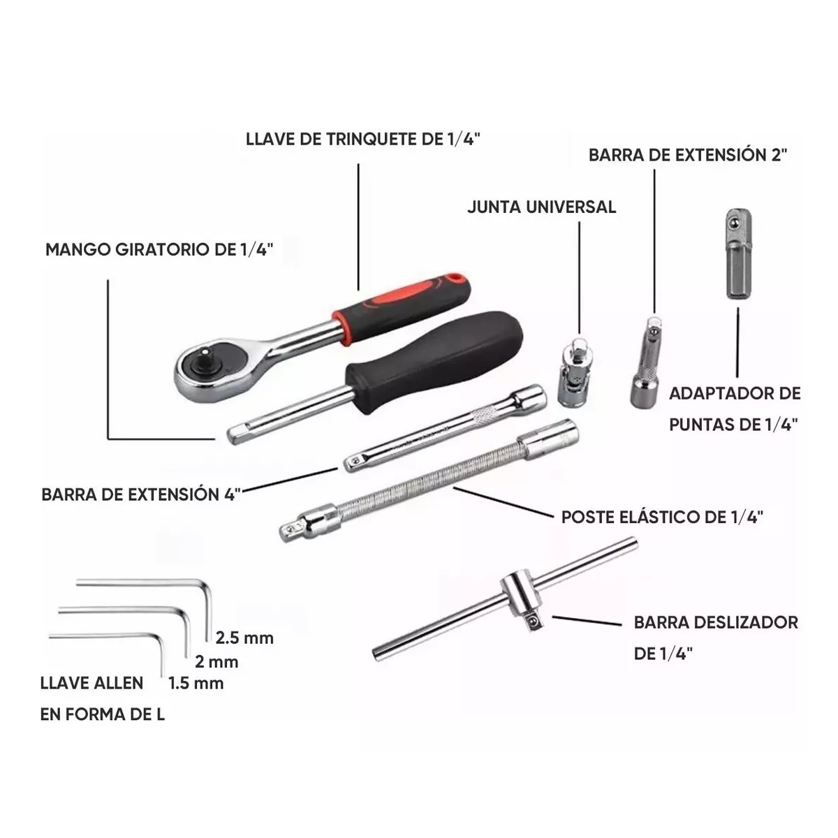 Herramienta Dados De Llave De Trinquete De En Caja Azul
