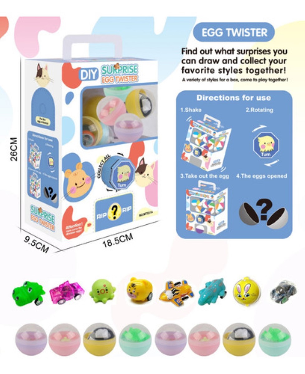 Huevo Sorpresa De Máquina Gacha Llena De Juguetes