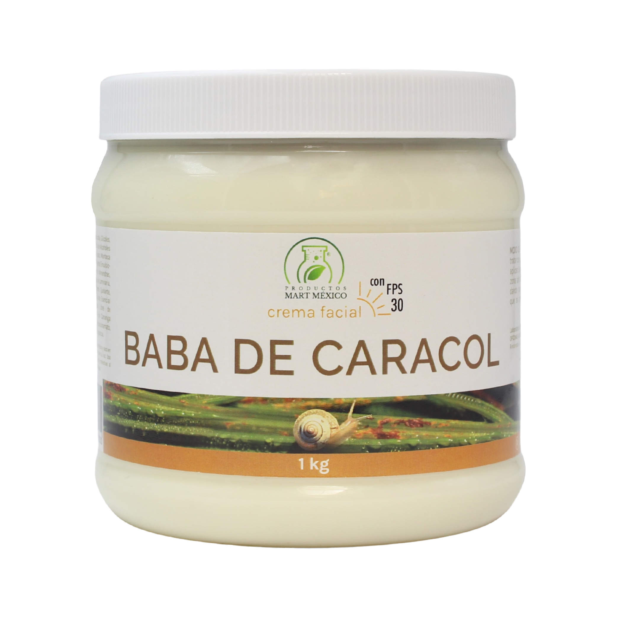 Crema Facial & Corporal De Baba De Caracol Con Filtro Solar  Anti-Manchas 1 kilo