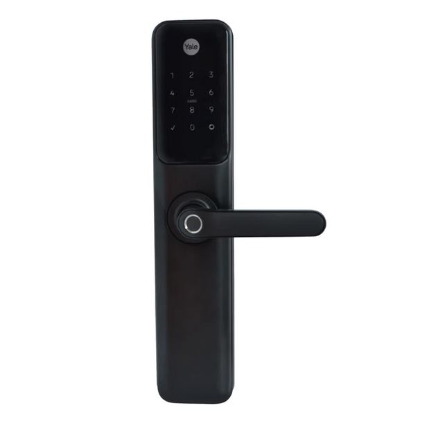 Cerradura Eléctrica Digital Yale YDM60 Color Negro. Con Hub y Módulo Incluídos