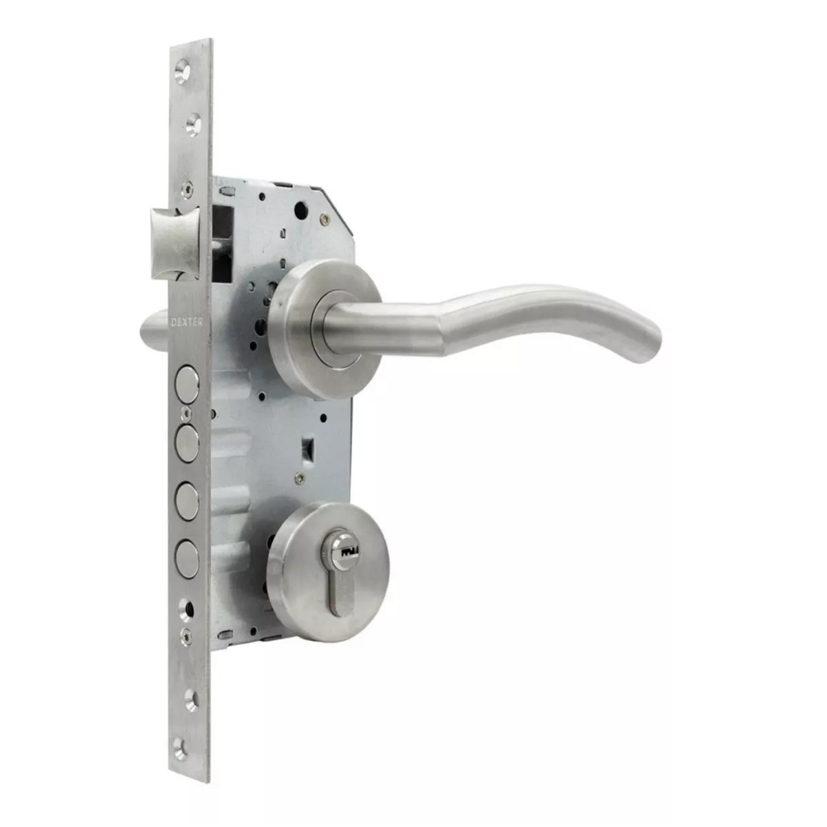 Cerradura Chapa Alta Seguridad Cilindro 60mm